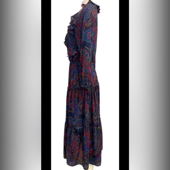Lauren Ralph Lauren- Women’s Paisley Ruffle Dress - Size 2 - Picture 6 of 13